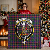 MacLennan Modern Tartan Crest Quilt